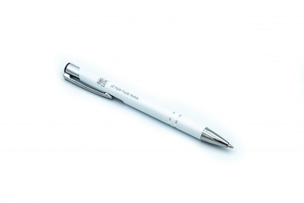 długopis biały z logotypem UAM